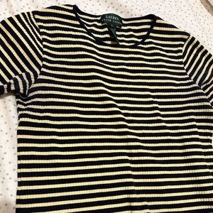 Ralph Lauren ribbed striped t shirt